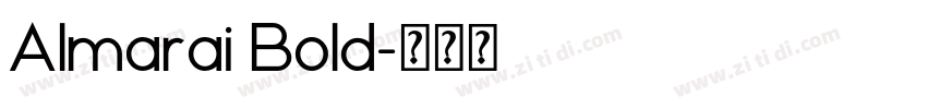 Almarai Bold字体转换
